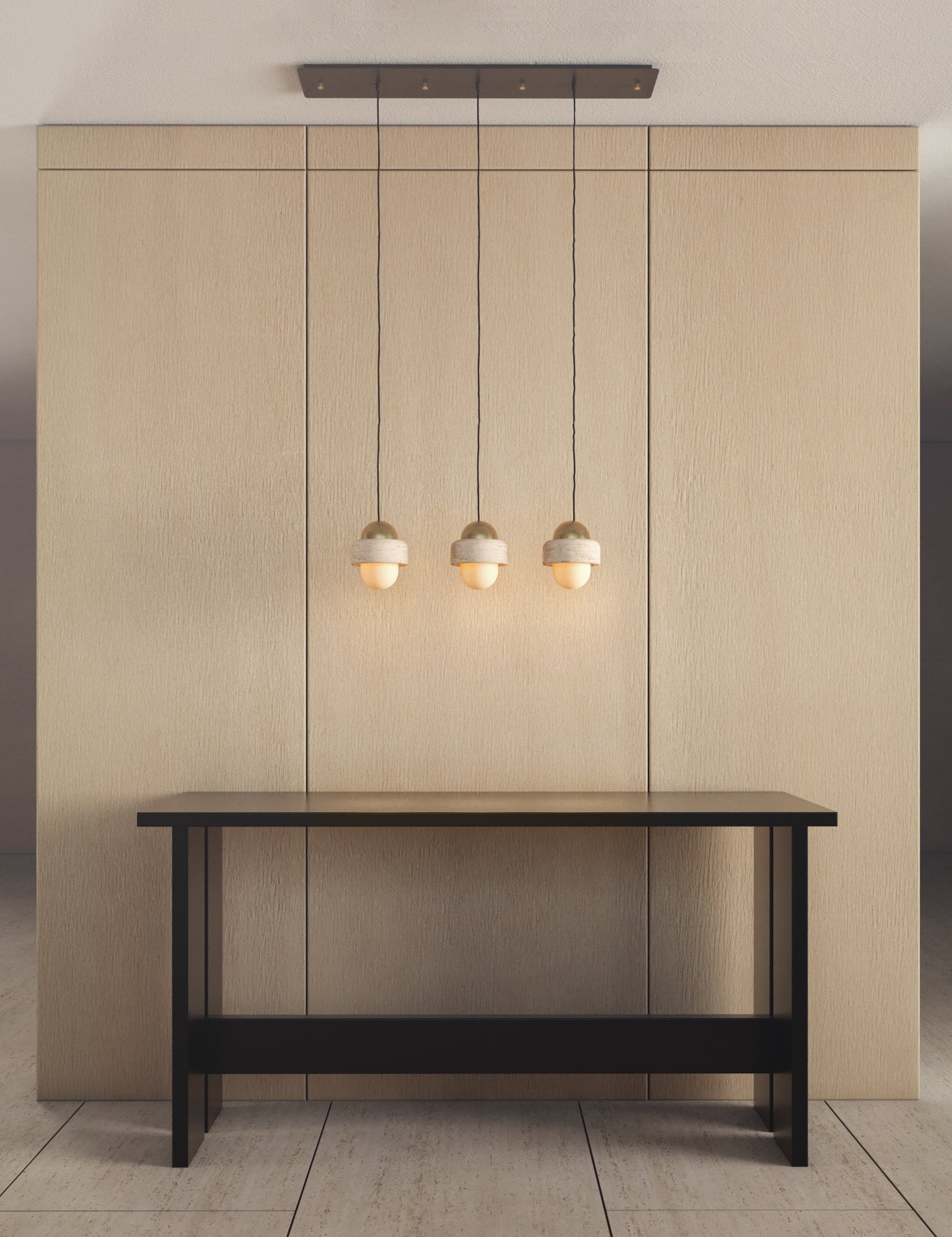 NAGA-lampara-colgante-marmol-travertino-Bandido-Studio-1