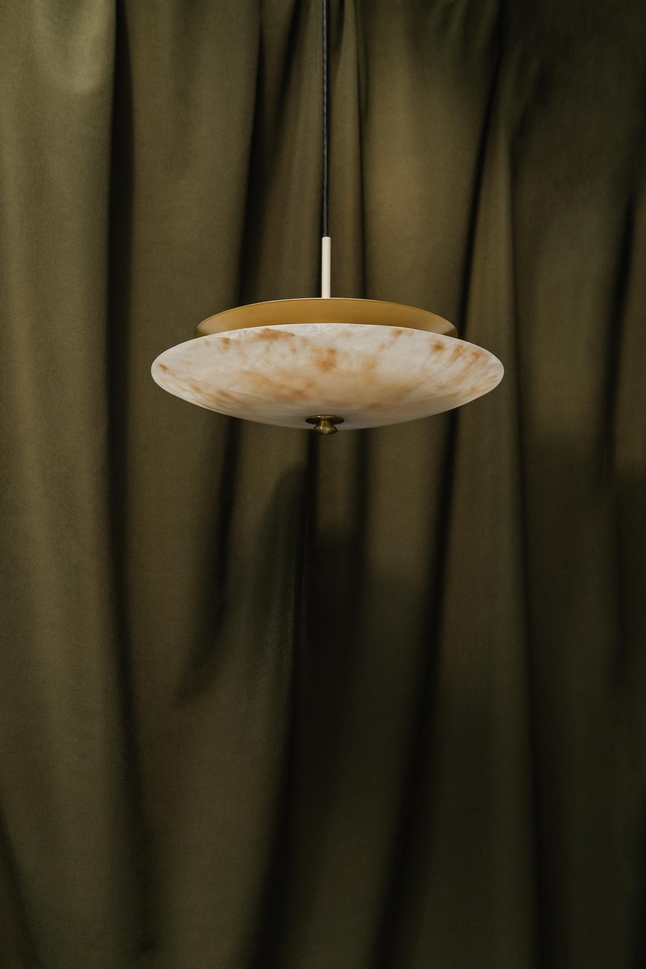 Decorative ceiling lamps made of brass