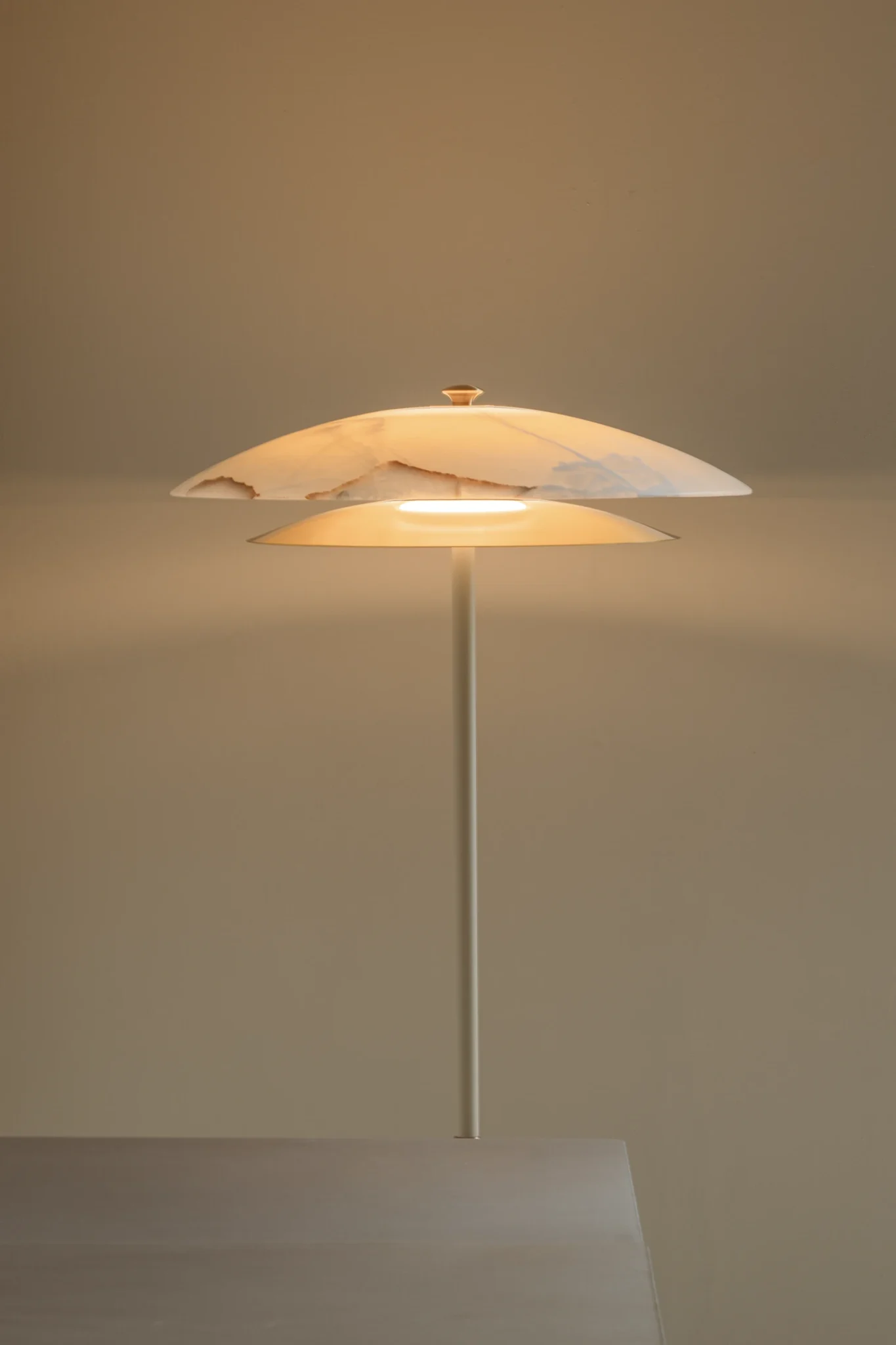 FASE brass floor lamp designed by Bandido Studio in Mexico City, Mexico.