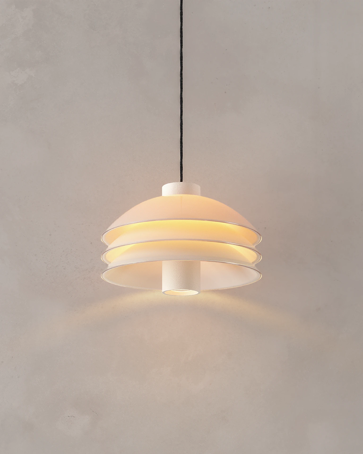 NOVA Chapter | AXIS pendant lamp with glass discs designed by Bandido Studio