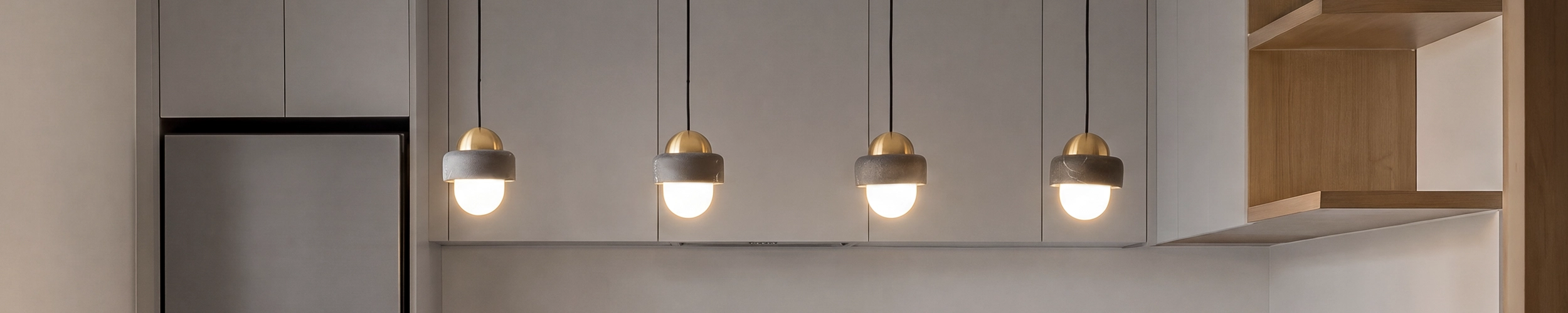 The DUO black marble pendant lamp designed by Bandido Studio Mexico.